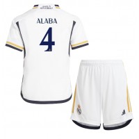 Real Madrid David Alaba #4 Hjemmedraktsett Barn 2023-24 Kortermet (+ Korte bukser)